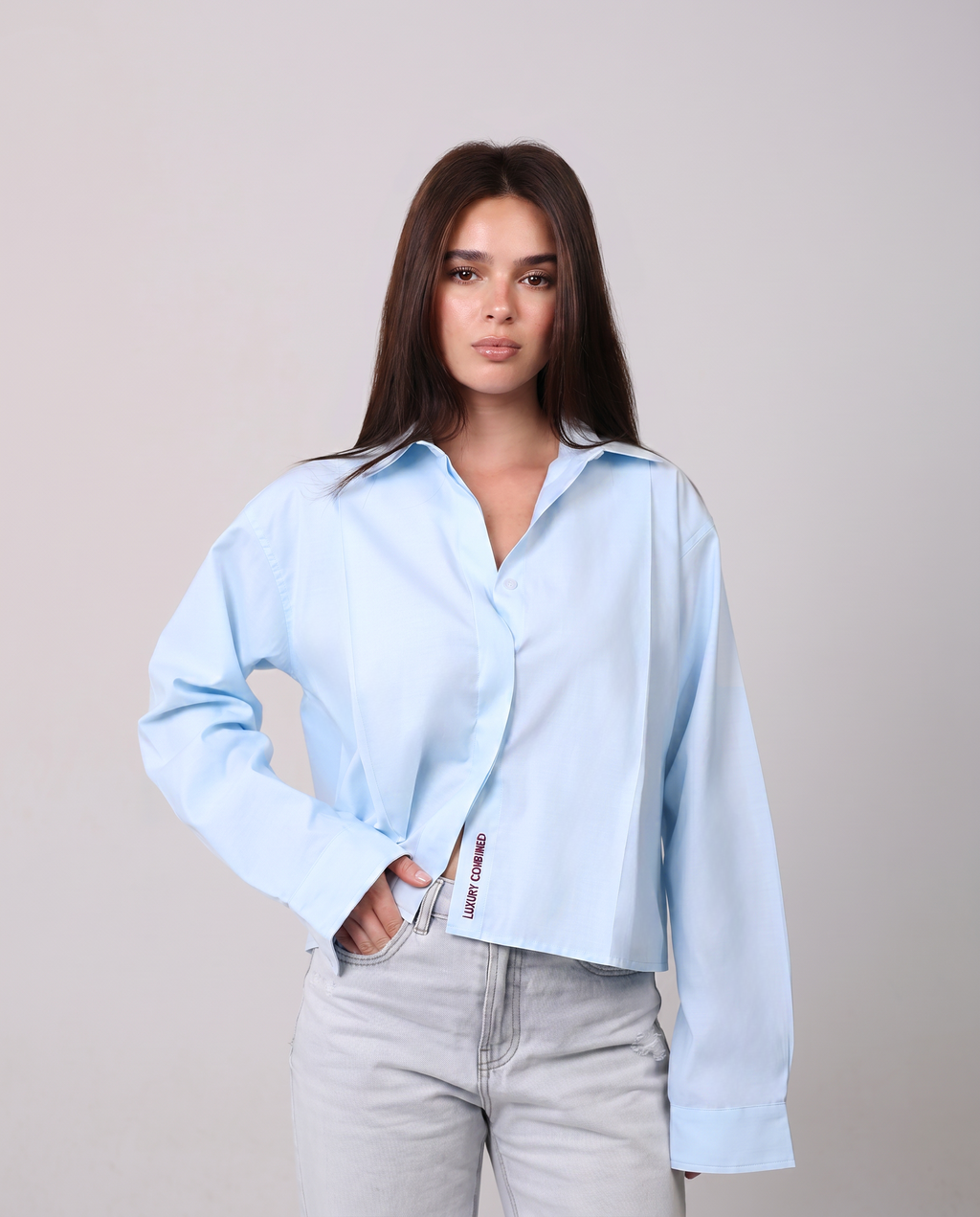 OXFORD BOXY SHIRT IN BLUE