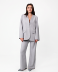 OVERSIZED SUIT IN SILVER