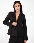 TAILORED FITTED BLAZER IN BLACK